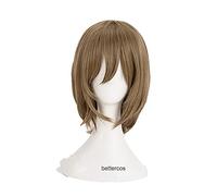 WHBHD Persona 5 Goro Akechi Pelucas Cosplay Pelucas Corta Ropa Corta Oscuro Gris Resistente al Calor Peluca Sintética Sintética + Peluca Cap