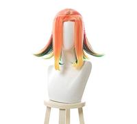 WHBHD Star Guardian Neeeko Cosplay Pelucas Corto Color Mixto Juego Cosplay Peluca Calor Resistente al Calor sintético Halloween