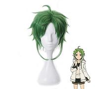 WHBHD Sylphiette greyrat Peluca Anime desempleado reencarnación Cosplay Mushoku Tensei Verde Corto Resistente al Calor Pelucas de Pelo sintético