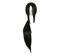 WHBHD Uchiha Itachi Cosplay Pelucas Largo Negro Resistente al Calor Peluca Sintética Peluca + Peluca Cap