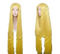 WHBHD Zelda Elizabeth Smith Princess Zelda Long Long Golden Rubia Resistente al Calor Cosplay Pelucas de Vestuario + Peluca Cap