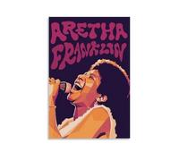 WHBRFO Aretha Franklin - Póster decorativo para dormitorio, decoración de pared, lienzo mural, pintura para sala de estar, estilo sin marco, 30 x 45 cm