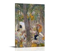 WHBRFO Póster decorativo de Joaquín Sorolla, palmeral en Elche, arte estético, decoración de pared, lienzo mural, sala de estar, marco de pintura estilo 20 x 30 cm