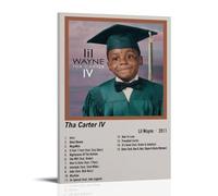 WHBRFO Tha Carter IV-Lil Wayne - Póster decorativo para dormitorio, arte estético, pintura decorativa para pared, lienzo mural, sala de estar, marco de pintura, estilo 20 x 30 cm