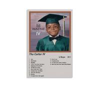 WHBRFO Tha Carter IV-Lil Wayne - Póster decorativo para dormitorio, arte estético, pintura decorativa para pared, lienzo mural, pintura para sala de estar, estilo sin marco, 40 x 60 cm