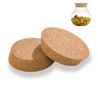 Whcctl 2 Piezas 100 * 85 * 30mm Tapones de Corcho, Tapones Cónicos de Corcho, para Tarros de Cristal DIY, Tarros de Almacenamiento para la Cocina