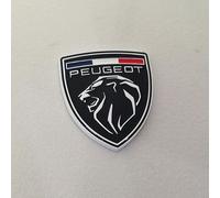 WHDPPP 3D Etiqueta Engomada del Coche para Peugeot, Pegatinas Autoadhesiva Cromadas Emblema Etiqueta, Calcomanías para Maletero del Coche,C