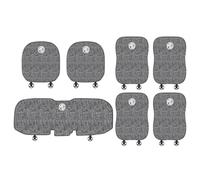 WHDPPP Fundas de Asiento de Verano para MG ZS - Cojín para Aasiento de Coche de Lino Transpirable Suave - Juego Tapete de Asiento Delantero y Traseros, 7 Pcs