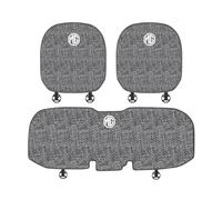 WHDPPP Fundas de Asiento de Verano para MG ZS - Cojín para Aasiento de Coche de Lino Transpirable Suave - Juego Tapete de Asiento Delantero y Traseros, 3 Pcs