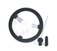 WHDsunQQ Cubre Volante Coche 1 Juego de 3 uds Cubierta Universal de Silicona para Perilla de Cambio de Marchas para Coche Funda para Cubiertas de Volante con Agarre de Freno