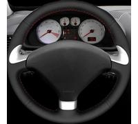 WHDsunQQ Cubre Volante Coche para PE&ugeot 307 2004-2009 307 SW 2004-2009 407 407 SW 2004-2009 DIY Negro Protector para Volante de Coche