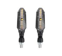 WHDsunQQ moto indicador luces Intermitentes LED para motocicleta, luz ámbar con flujo de agua, luces traseras intermitentes para