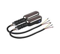 WHDsunQQ moto indicador luces Lámpara de señal giro universal para motocicleta, lámpara proyección color, luces indicadoras flujo secuencial, luz marcha