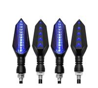 WHDsunQQ moto indicador luces Lámpara de señal giro universal para motocicleta, luces intermitentes secuenciales flujo, luz ámbar marcha