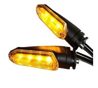 WHDsunQQ moto indicador luces Luces de señal giro para motocicleta, indicador intermitente flujo amarillo, accesorios para motociclistas para 2 piezas