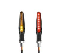 WHDsunQQ moto indicador luces Luces de señal giro para motocicleta, indicadores direccionales, luces flujo para intermitente 15 a 10 mm lámpara