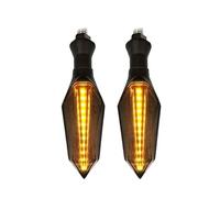 WHDsunQQ moto indicador luces Luz de señal giro para motocicleta, doble color, 3 W, tipo flujo, indicadores secuenciales, lámpara, luz marcha