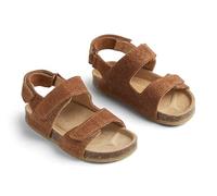Wheat Sandalia de Corcho sin Dedos Cameron-Unisex-Cuero auténtico, Zapatos para bebé niños, 9002 Coñac, 30 EU