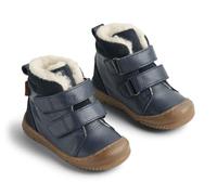 Wheat Snug Tex Baby-Zapatos para niños Unisex (80% Piel, 20% Ante Transpirables, Resistentes al Agua), bebé, 1432 Navy, 23 EU