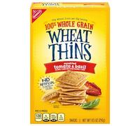 Wheat Thins Galletas de trigo integral de tomate y albahaca secadas al sol, 8.5 onzas, 1 unidad