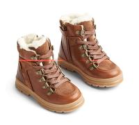 Wheat Toni Tex Hiker-Zapatos de Invierno para niños, Unisex, 60% Piel, 40% Gamuza, Transpirables, Impermeables, Nieve, 9002 Coñac, 30 EU