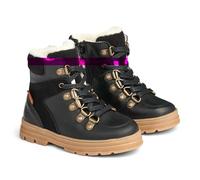 Wheat Toni Tex Hiker-Zapatos de Invierno para niños, Unisex, 60% Piel, 40% Gamuza, Transpirables, Impermeables, Nieve, 0021 Negro, 23 EU