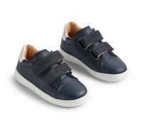 Wheat Zapatillas con Doble Velcro Velo-Unisex-Piel auténtica, niños, 1432 Navy, 29 EU