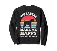 Wheatens Make Me Happy Soft Coated Wheaten Terrier Dog Retro Sudadera