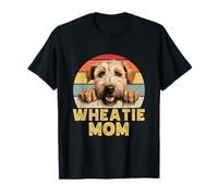 Wheatie Mom Soft Coated Wheaten Terrier retro, amante de los perros Camiseta