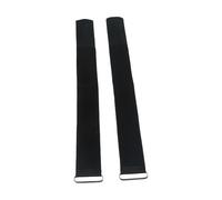 WheatThrive 2 correas de pedal de nailon ajustables para máquina de remo, bicicleta elíptica y fitness, correa de pierna ligera con hebilla, color negro