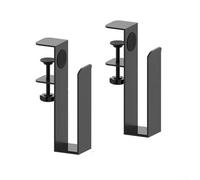 WheatThrive 2 soportes ajustables para laptop, organizador de almacenamiento lateral de escritorio con facilidad, no requiere taladro para su aplicación