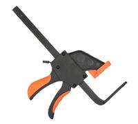 WheatThrive Abrazadera de riel guía de liberación rápida, abrazadera de lijadora, clip F, soporte de riel de 160 mm para rieles Festool, almohadilla antideslizante de acero naranja negro para