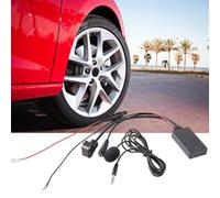 WheatThrive Adaptador AUX para Pioneer IP-BUS, receptor estéreo de coche con micrófono, llamadas manos libres, transmisión de música para la serie DEH-P