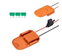 WheatThrive Adaptador de batería, conector de alimentación, interfaz de herramienta de 18 V para Ridgid AEG, con interruptor de fusible, cable de 14 AW, proyecto de bricolaje