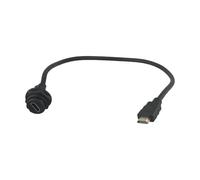 WheatThrive Adaptador de datos IP67 de montaje en panel E16, cable de extensión recto macho con bloqueo roscado para aplicaciones industriales al aire libre