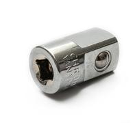WheatThrive Adaptador de enchufe de 3/8 a 1/2 pulgadas para taladro eléctrico, extensor de brocas de acero robusto para tareas de taller mecánico (1/4-1/2)