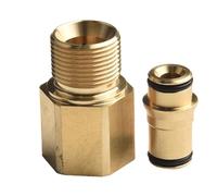 WheatThrive Adaptador M22, acoplador de lavado a presión, accesorio de latón para Karcher Nilfisk, conector de manguera de alta presión, conexión rápida, rosca de 14 mm