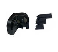 WheatThrive Afilador de brocas eléctrico con 3 soportes, rueda de molienda de doble cara para cortadores planos, tijeras y herramientas de cocina, color negro