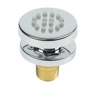 WheatThrive Alcachofa de ducha ajustable, rociador lateral giratorio redondo, montaje en pared G1/2, acero inoxidable 304, boquillas antiobstrucciones para el baño del hogar