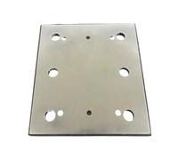 WheatThrive Almohadilla de lijadora, placa trasera, 100 x 110 mm, disco de lijado de aluminio de 6 agujeros para lijadora Makita BO4556, 158324-9