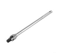 WheatThrive Barra de disyuntor de 1/2 pulgada mango extra largo para tuercas difíciles, para llave de cabeza flexible para extracción de lengüetas de rueda de coche, 15 pulgadas (38.1 cm)