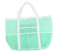 WheatThrive Bolsa de playa impermeable con bolsillo húmedo de 40 L | Malla a prueba de arena, gran capacidad de 40 litros, ligera de 240 g, se adapta a toallas y juguetes, fácil de limpiar