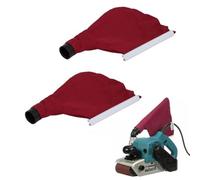 WheatThrive Bolsa de polvo, colector de polvo, 2 fundas antiestáticas para lijadora de banda 9403 9401, piezas de repuesto de plástico de tela