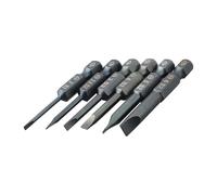 WheatThrive Brocas de destornillador ranuradas, brocas de cabeza plana, juego de 6 destornilladores de aleación de acero, 50 mm de longitud, acabado azul, para taladros eléctricos, bricolaje, montaje