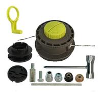WheatThrive Cabezal de recortadora, cortador de hierba, pieza de herbicida para Ryobi RY15526 RY15527 RY15529, 314608005, kit de repuesto