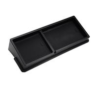 WheatThrive Caja de almacenamiento, organizador de salpicadero, bandeja de consola para Mercedes Clase V W447 V260 2016-2020, compartimento trasero de ABS negro