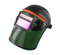 WheatThrive Casco de soldadura, máscara de soldadura de oscurecimiento automático, protector facial alimentado por energía solar, pantalla ajustable 6-13, pantalla de policarbonato resistente al calor