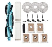 WheatThrive Cepillo de rodillo lateral, paños de fregona, filtros y bolsas, kit de repuesto para robot aspirador Cecotec Conga 11090