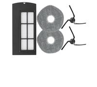 WheatThrive Cepillo lateral, filtro, almohadilla de fregona, piezas de repuesto, kit de limpieza para aspiradora robot eufy Clean X9 Pro, 2 cepillos filtran 2 paños