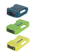 WheatThrive Clip de cinturón de batería de 40 V, adaptador de cargador USB, hub de alimentación portátil para herramientas al aire libre, compatible con sistemas de 40 V, verde azulado